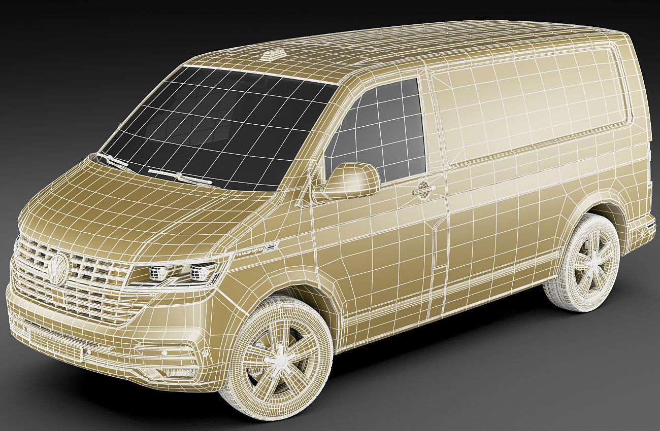 VW Transporter T6 1 panel van 2019 3D model_20