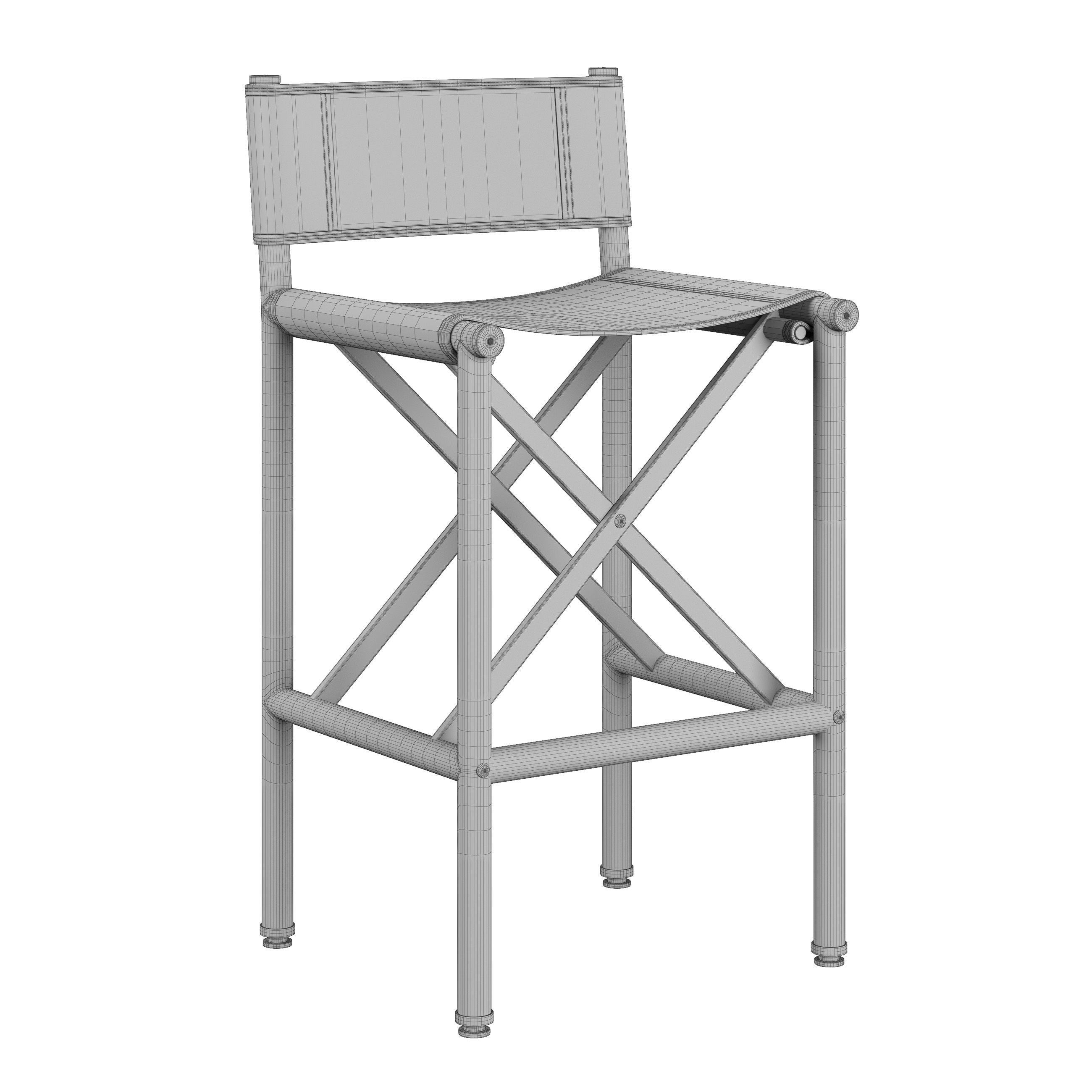 Palecek Baxter Barstool 3D model_6