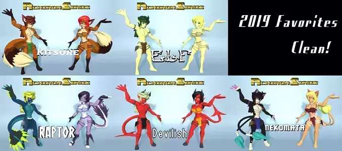 Acheron Series Favorites Clean 3D Model Collection