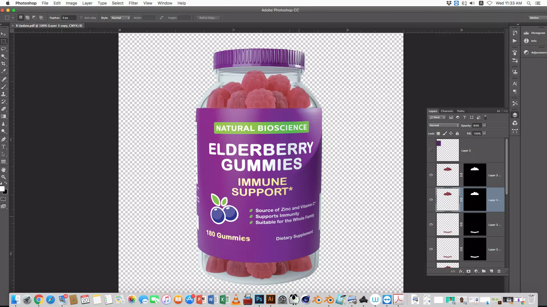 3d Supplement bottle 3D model