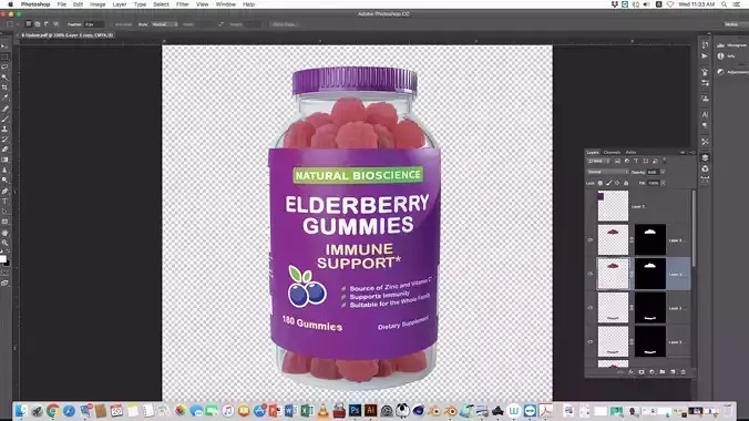 3d Supplement bottle