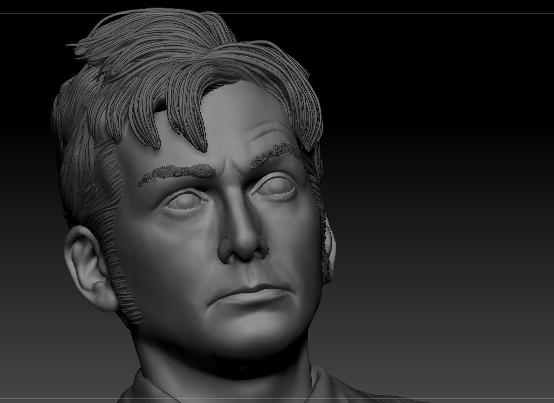 David Tennant - 10th Doctor -  Doctor who 3D print model_1