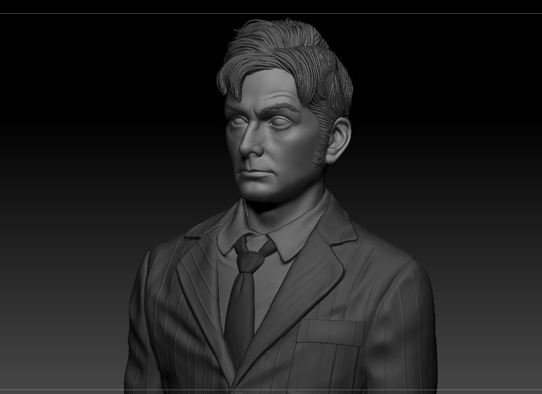 David Tennant - 10th Doctor -  Doctor who 3D print model_3