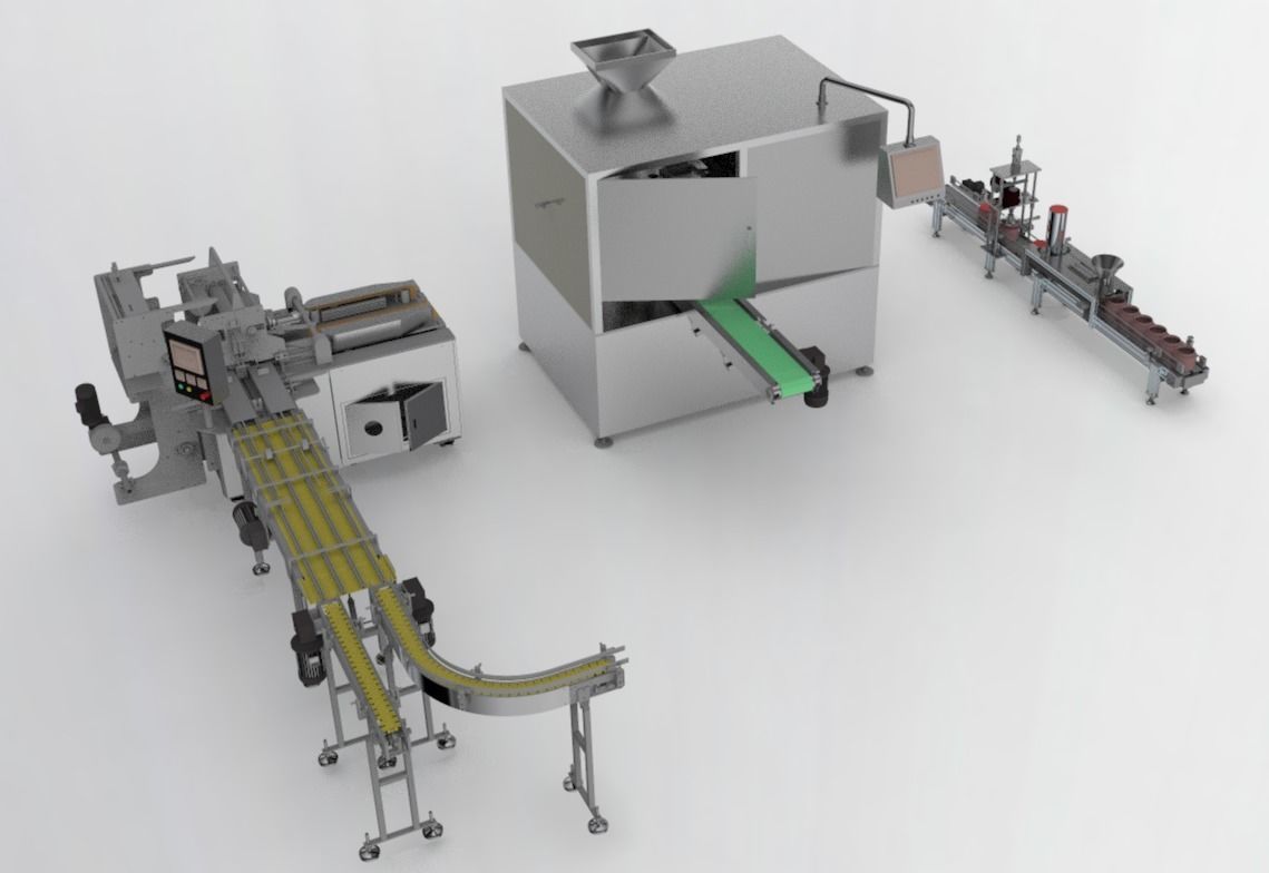 Packing machine assembly 3D model_2