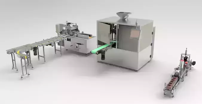 Packing machine assembly 3D model