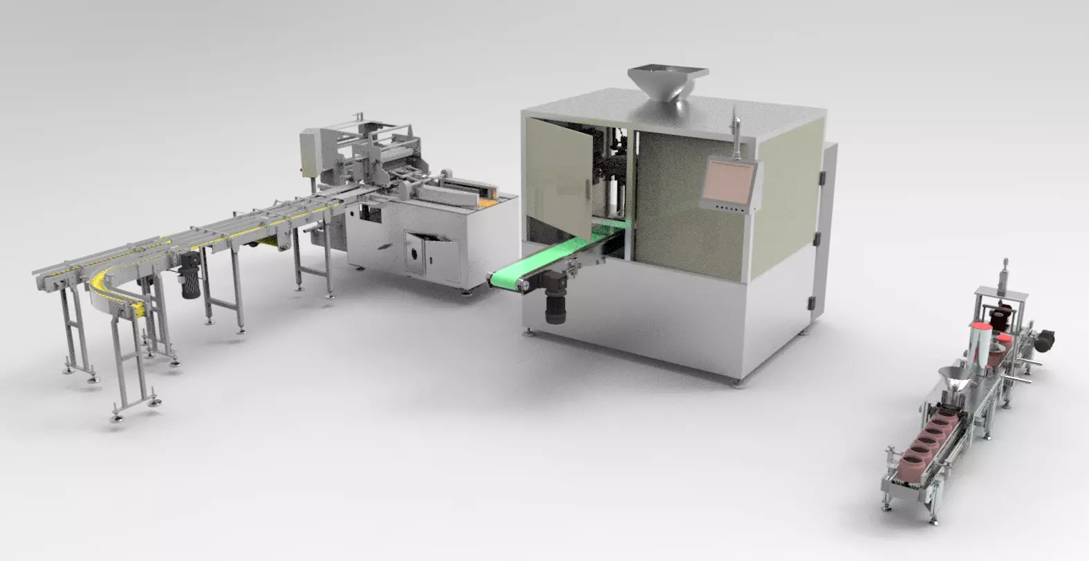 Packing machine assembly 3D model_0