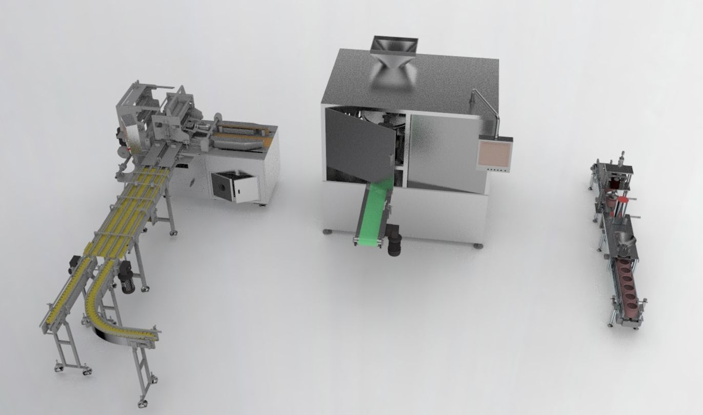 Packing machine assembly 3D model_3