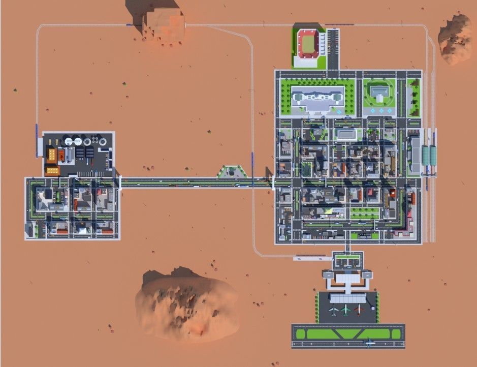 Low Poly City Low-poly 3D model_43