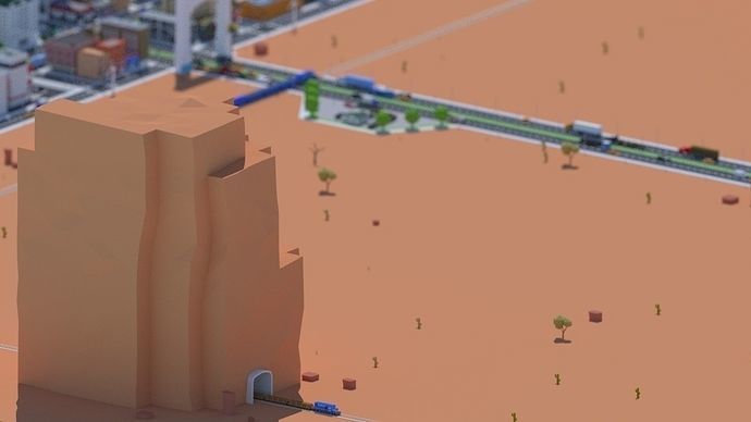 Low Poly City Low-poly 3D model_41