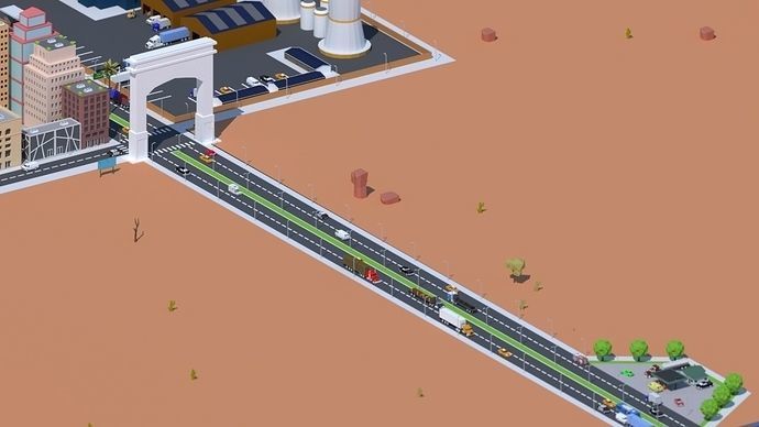 Low Poly City Low-poly 3D model_36