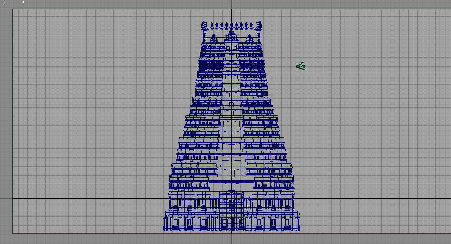 hindu temple 3d model  3D model_10