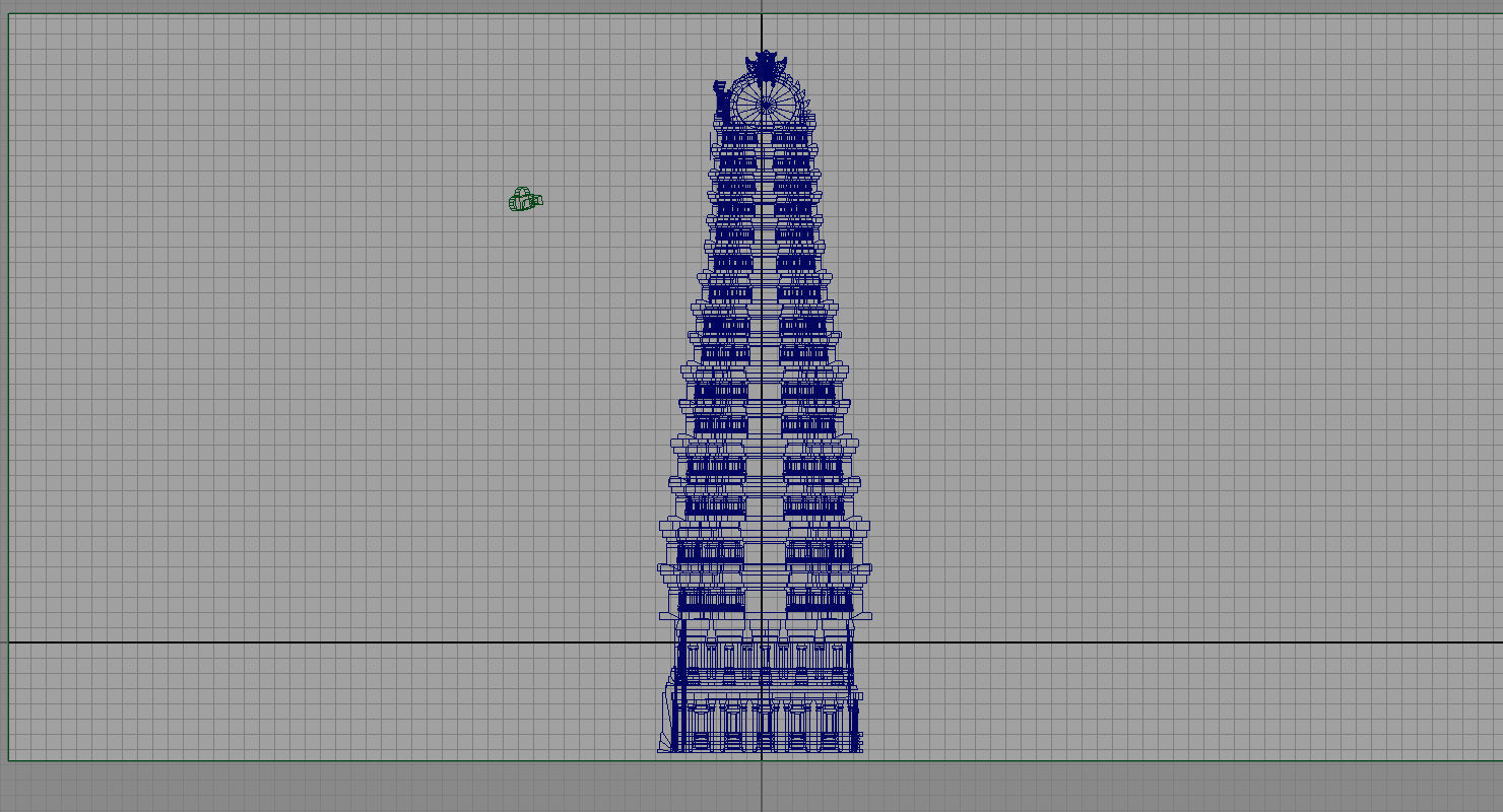 hindu temple 3d model  3D model_2