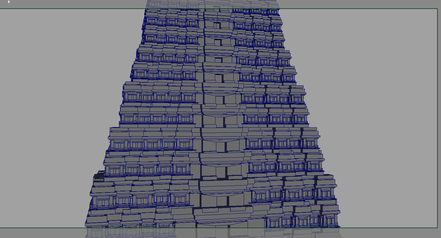 hindu temple 3d model  3D model_1