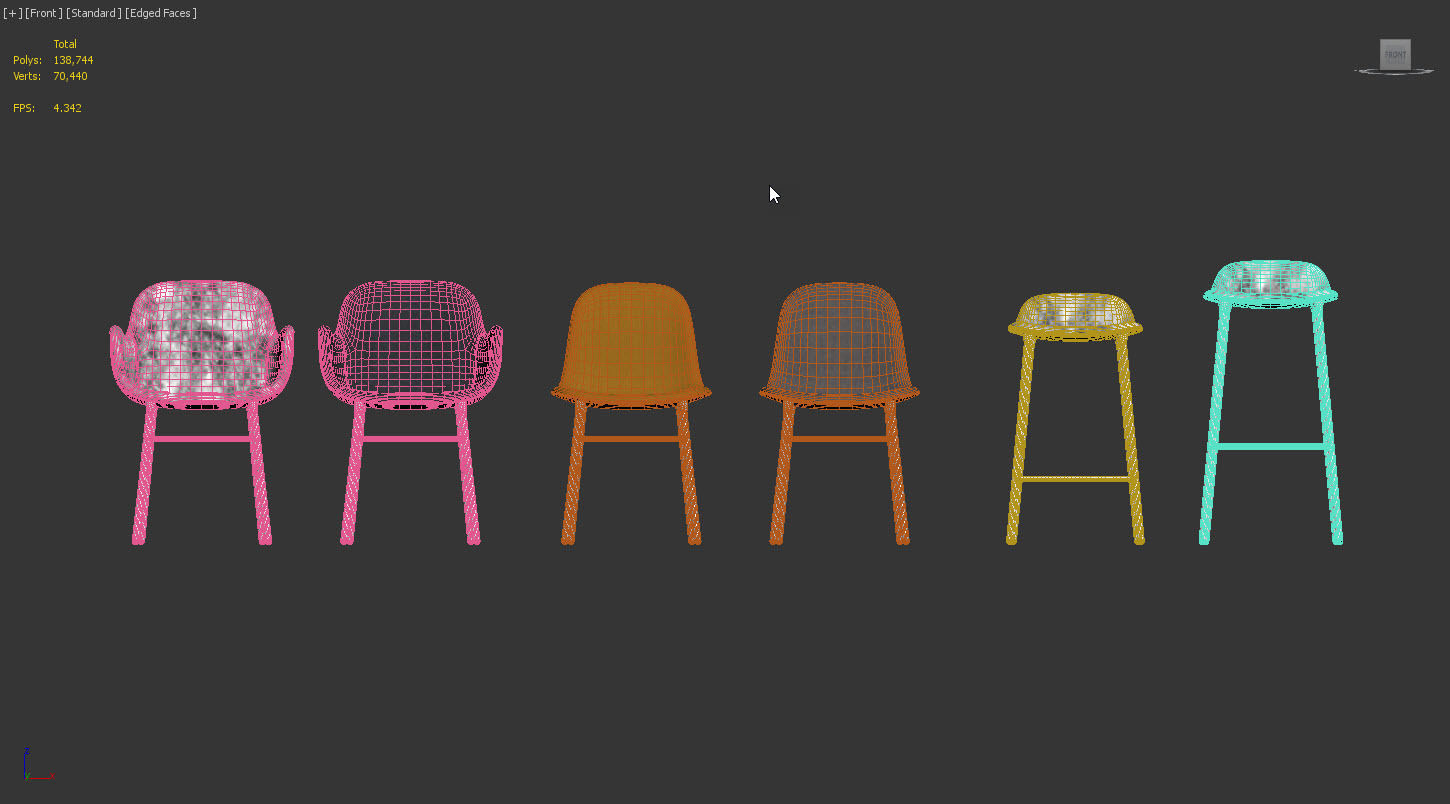 Form chairs collection by Normann Copenhagen 3D model_8