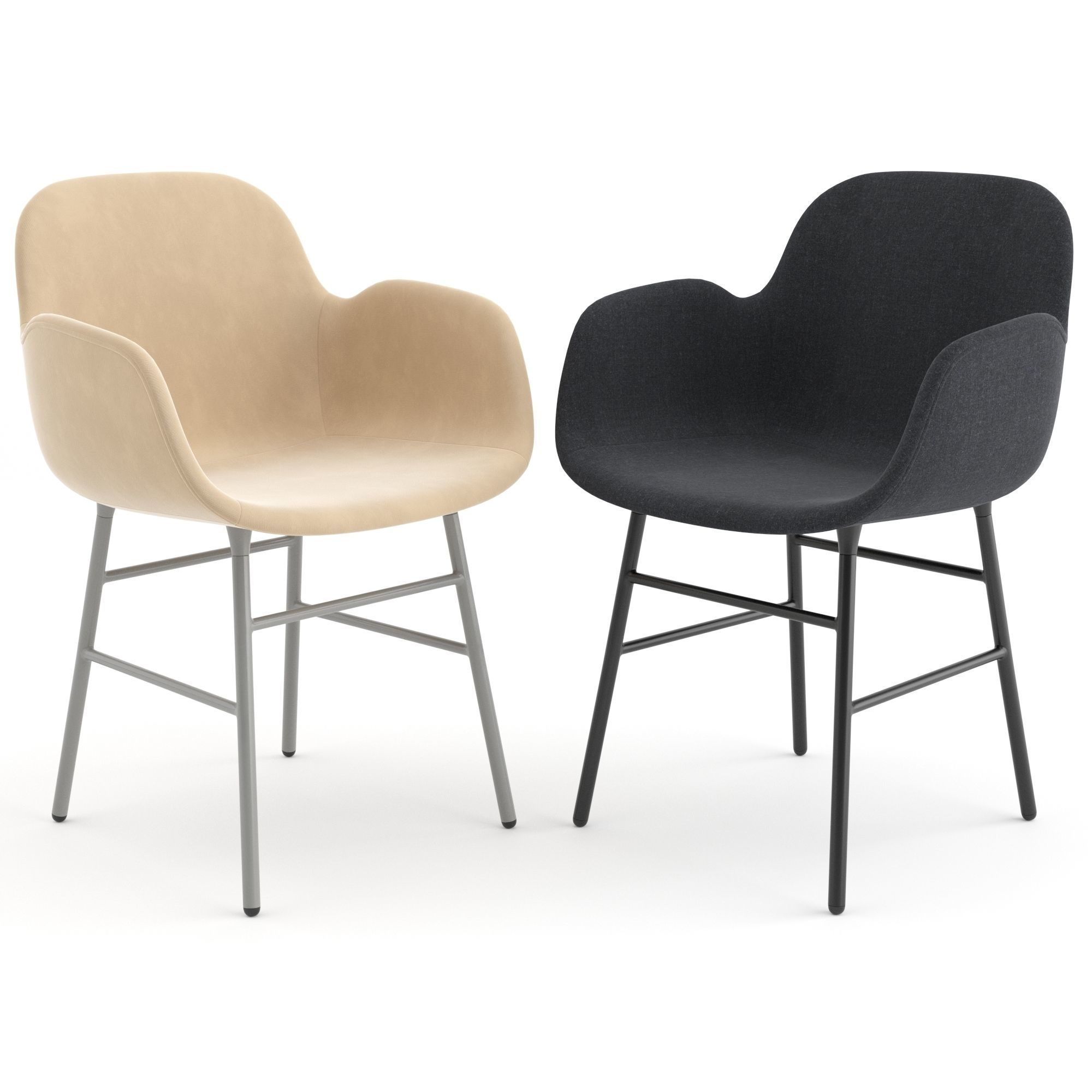 Form chairs collection by Normann Copenhagen 3D model_4