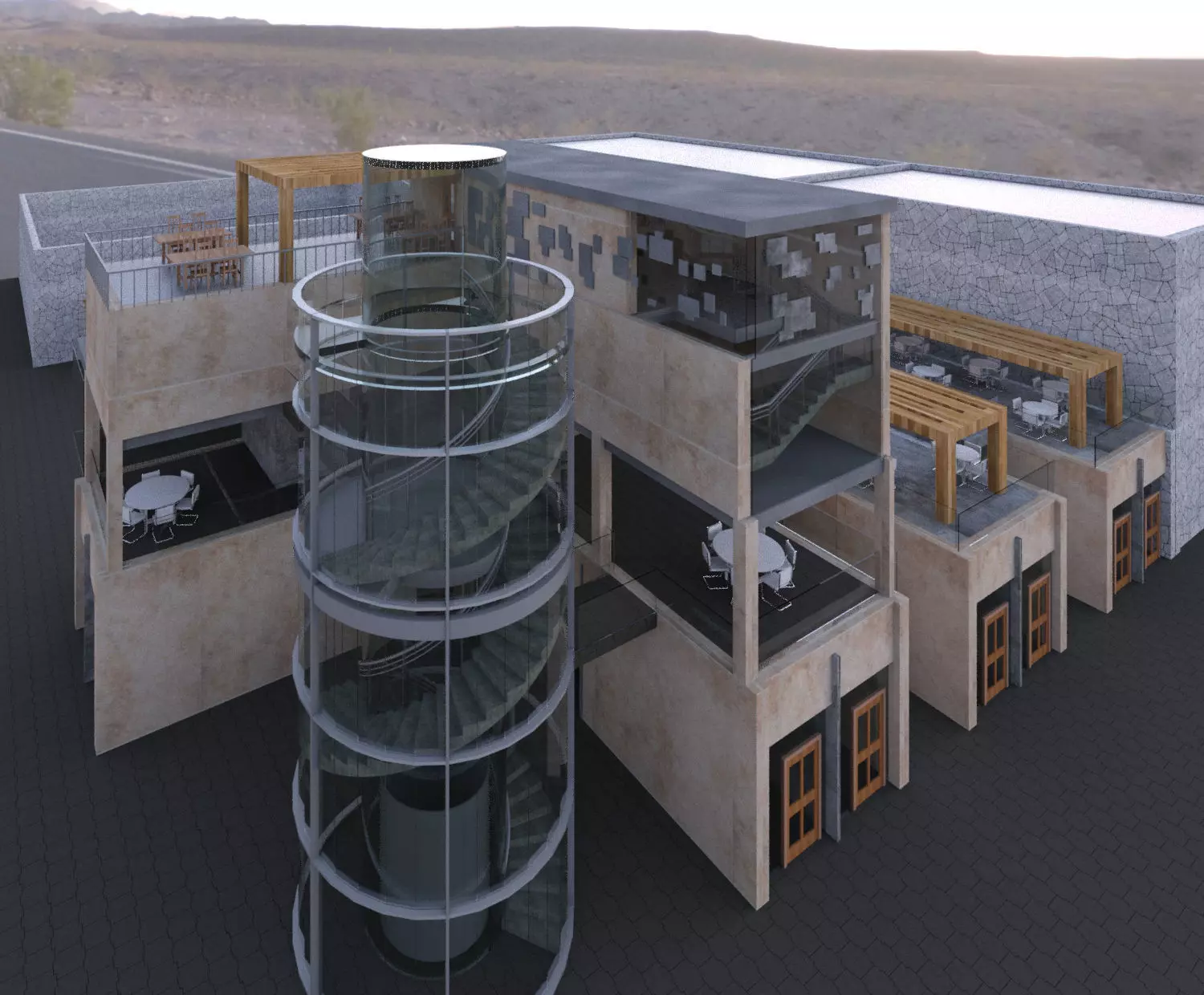 Revit Restaurant and Cafe 3D model