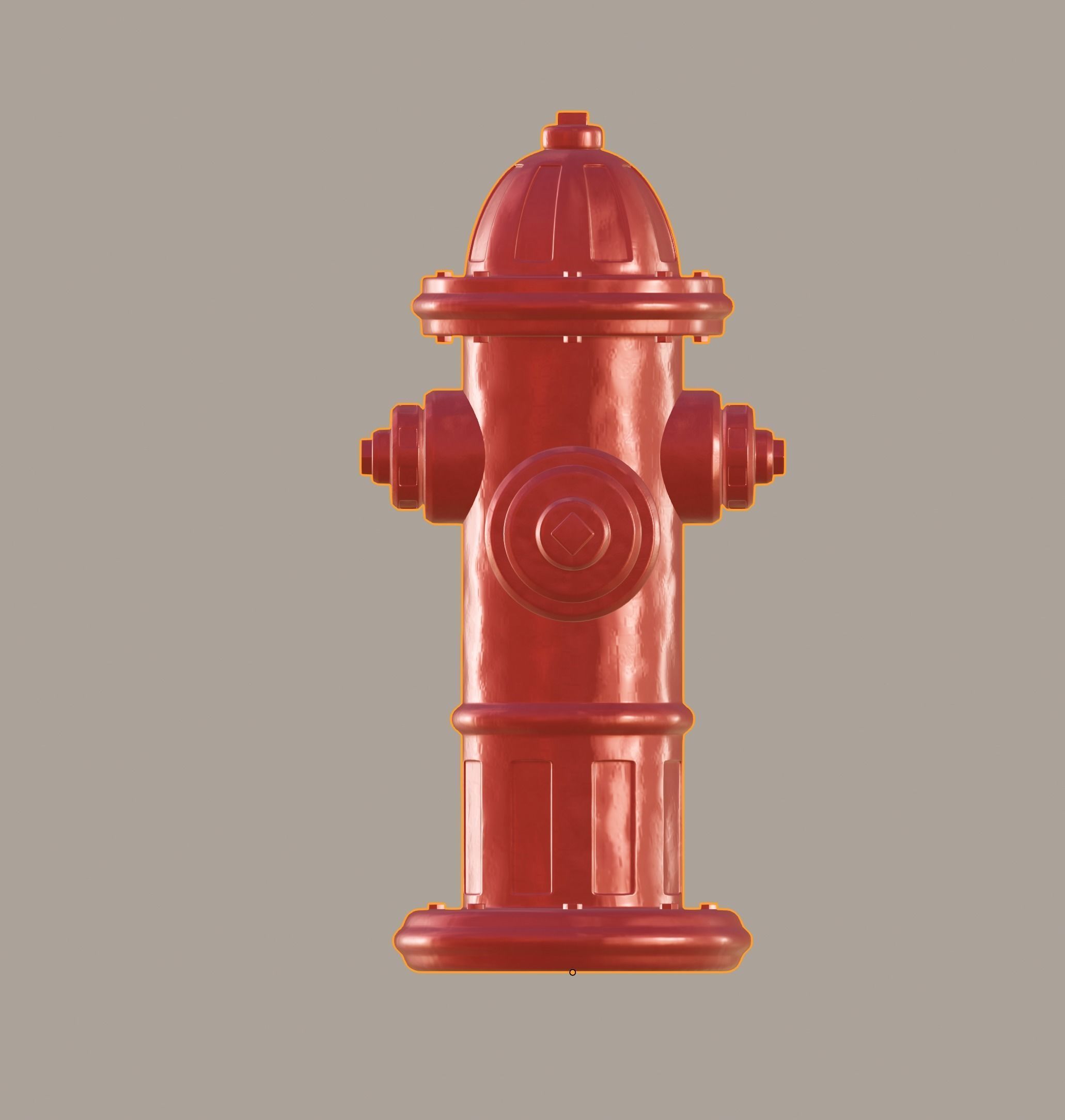 Fire Hydrant 3D model_13