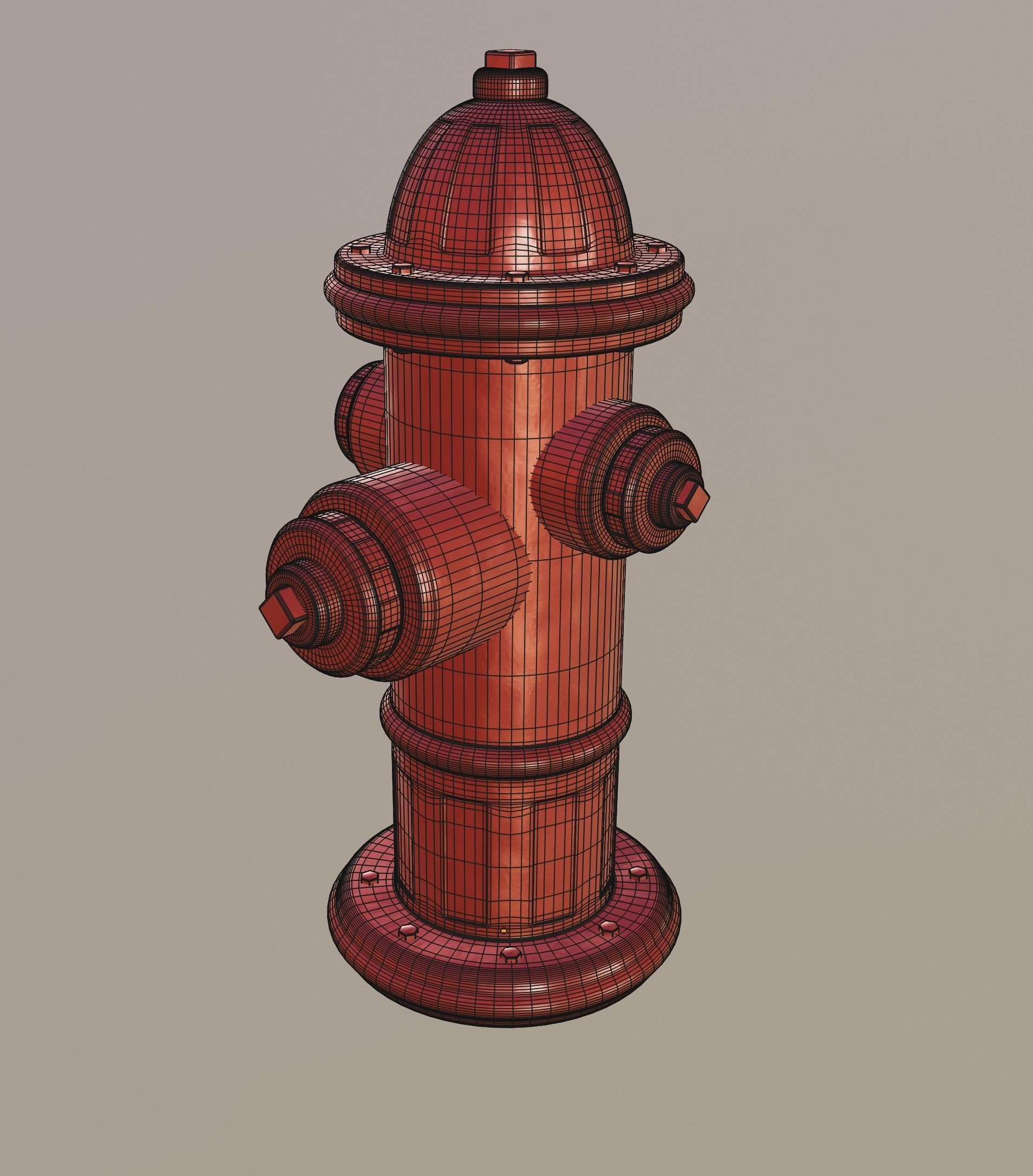 Fire Hydrant 3D model_14