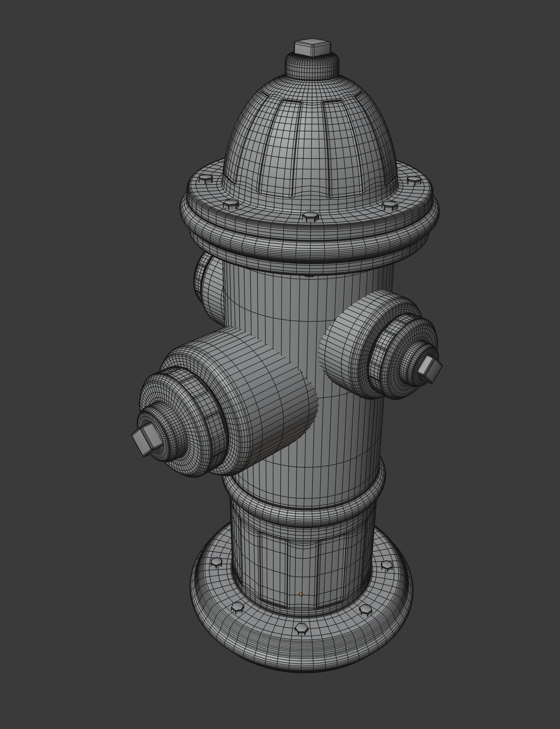 Fire Hydrant 3D model_15