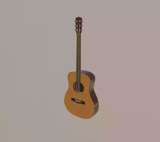 Guitar 3D model