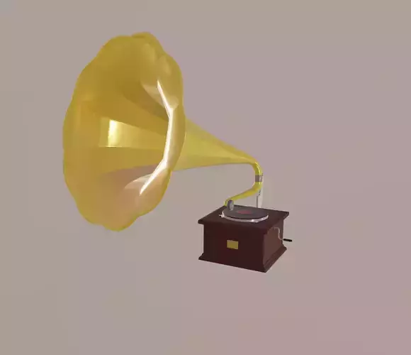 Gramophone 3D model