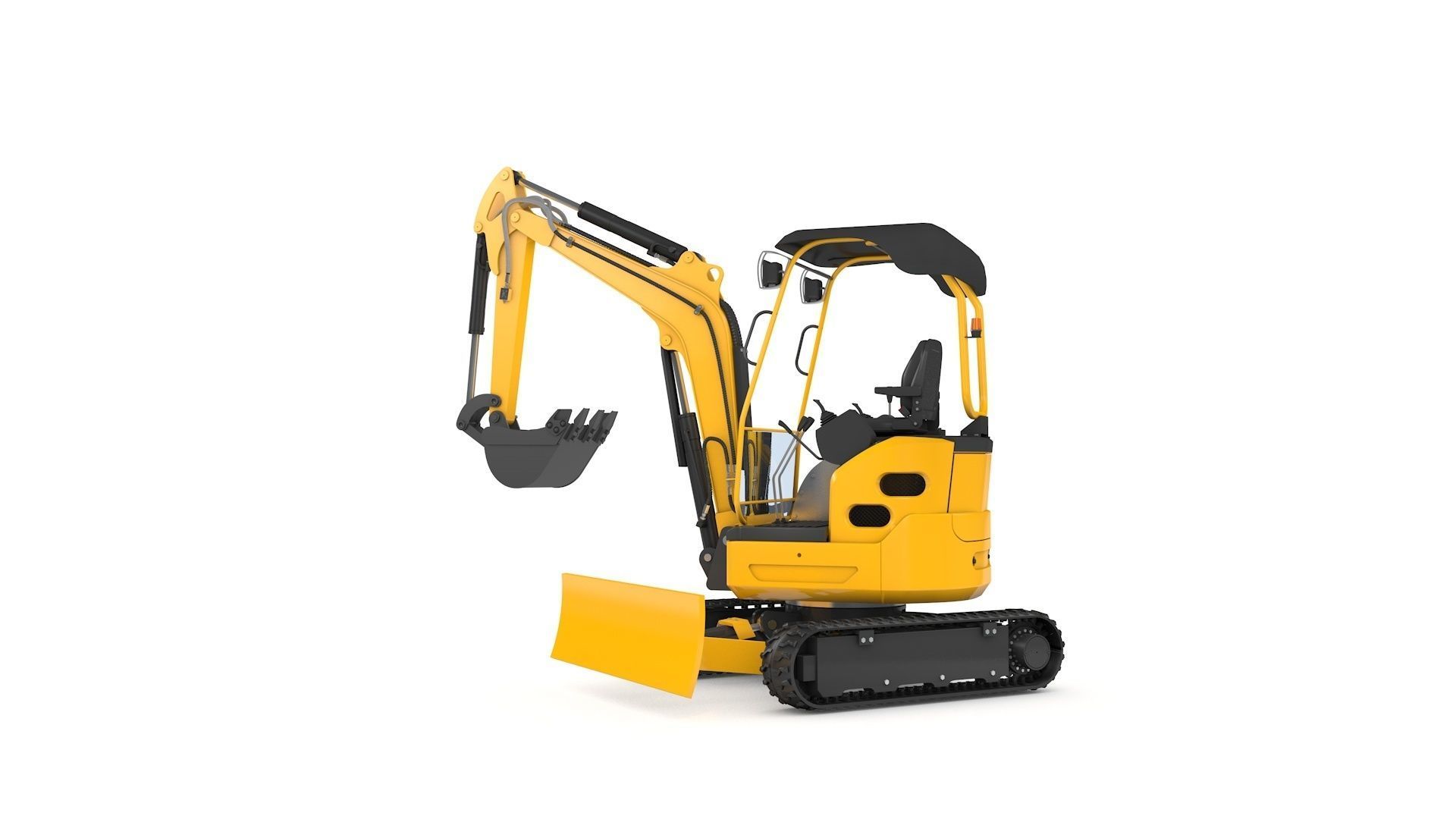 Excavator Mini Loader 3D model_12
