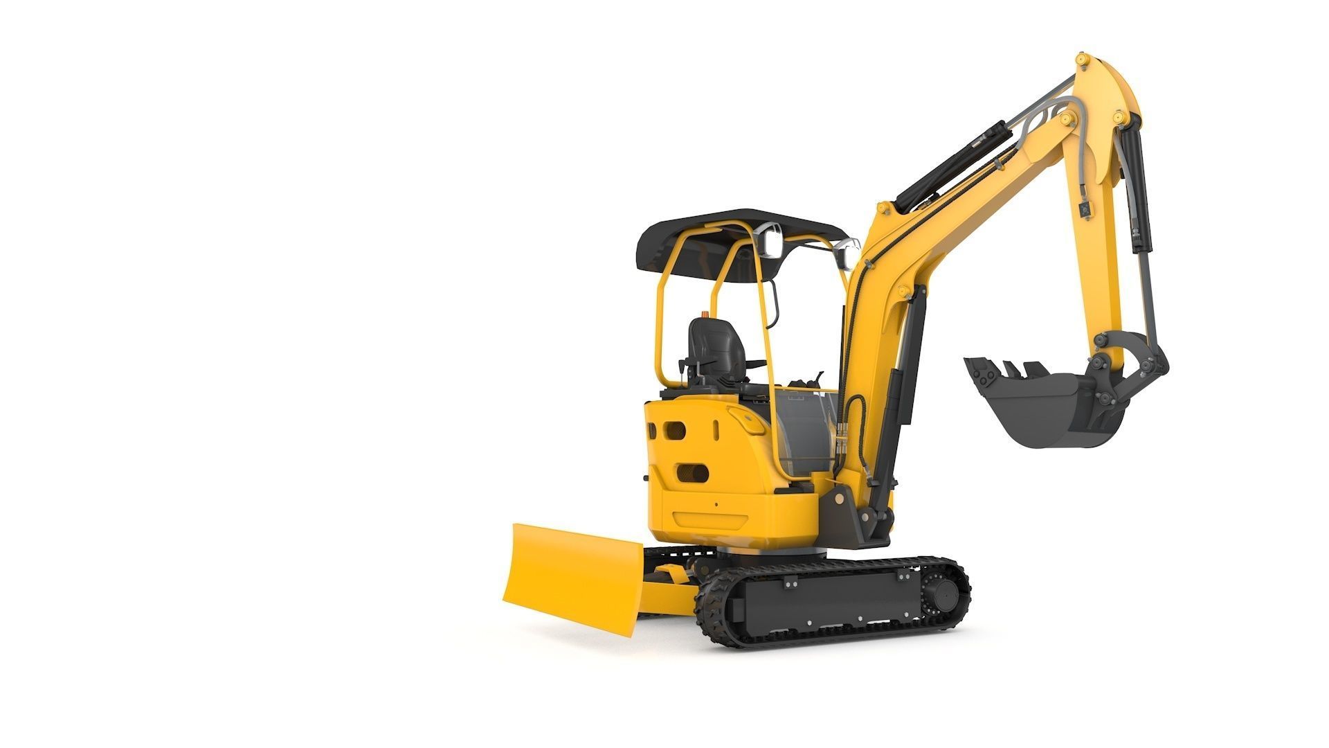 Excavator Mini Loader 3D model_14