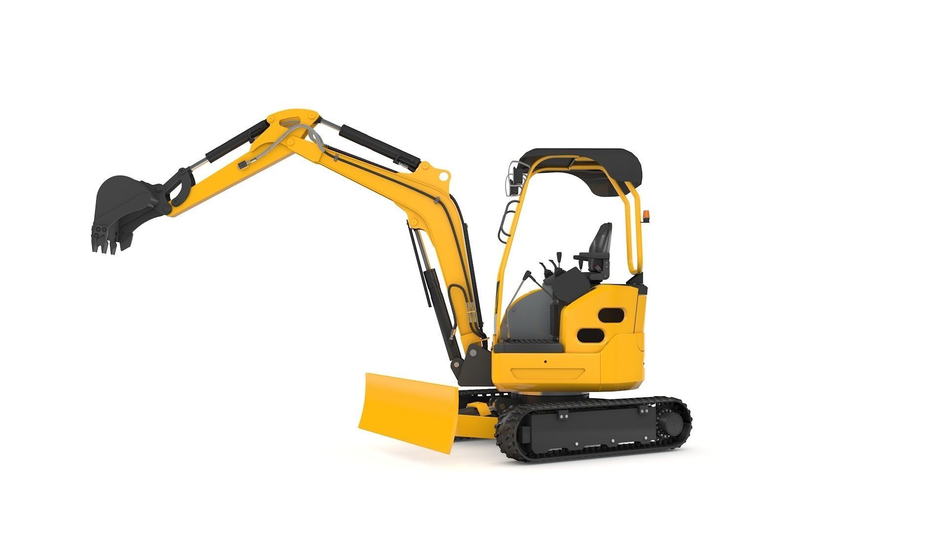 Excavator Mini Loader 3D model_24