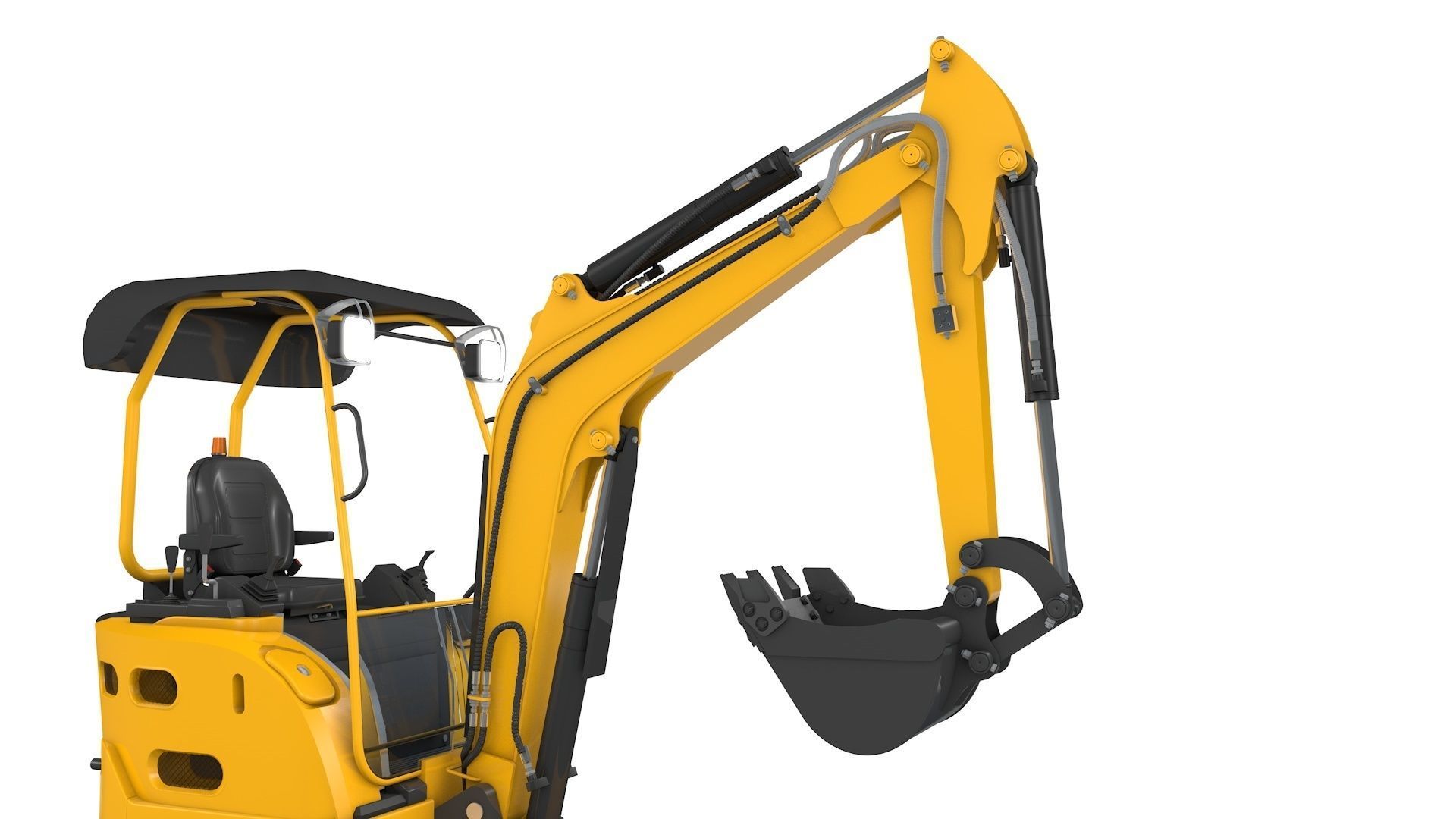 Excavator Mini Loader 3D model_5