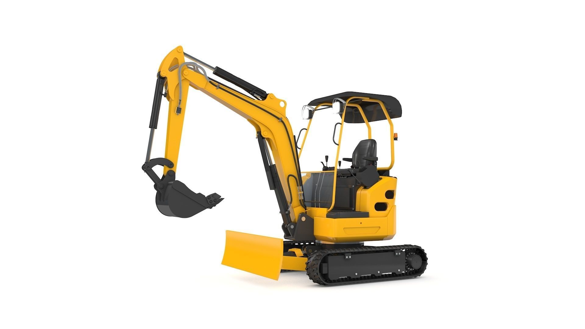 Excavator Mini Loader 3D model_16
