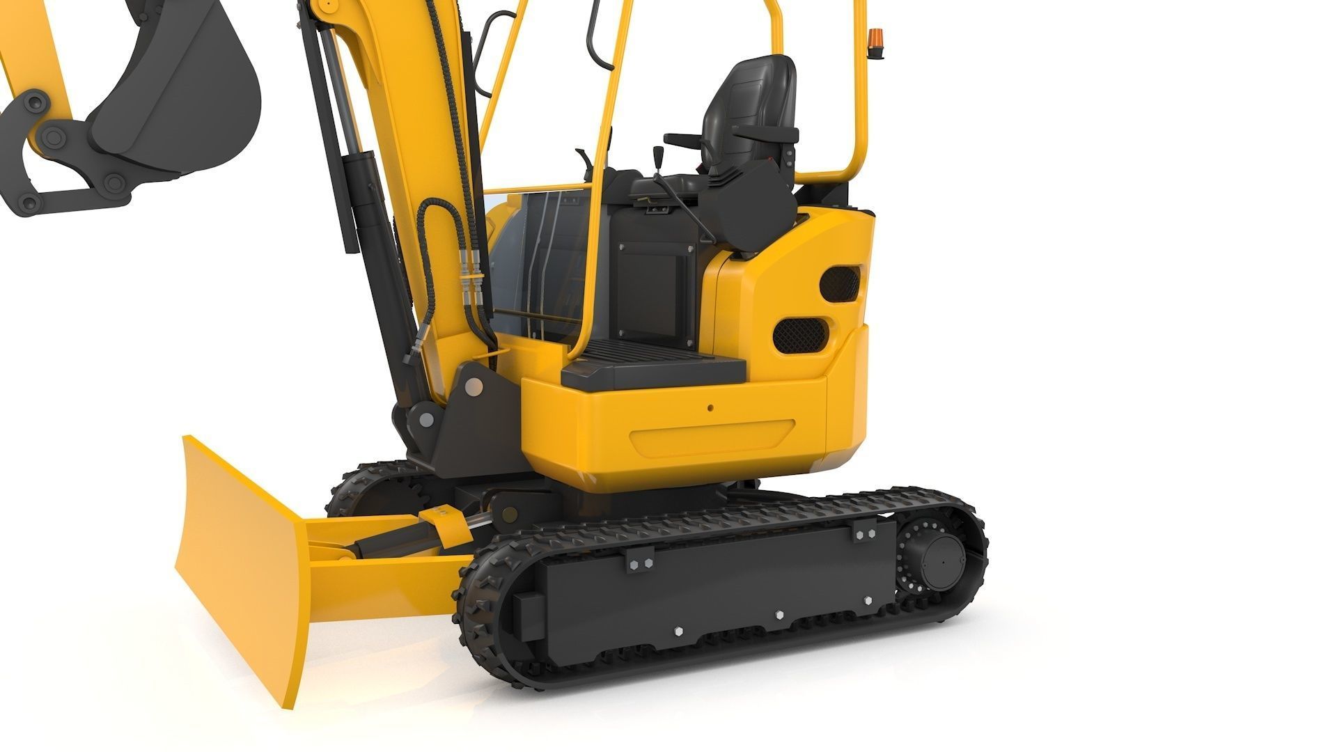 Excavator Mini Loader 3D model_35