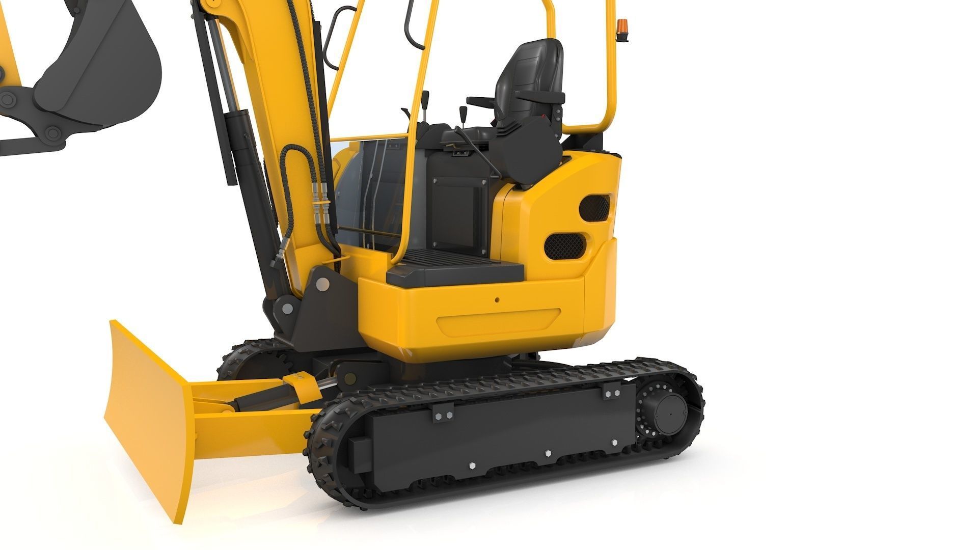 Excavator Mini Loader 3D model_38