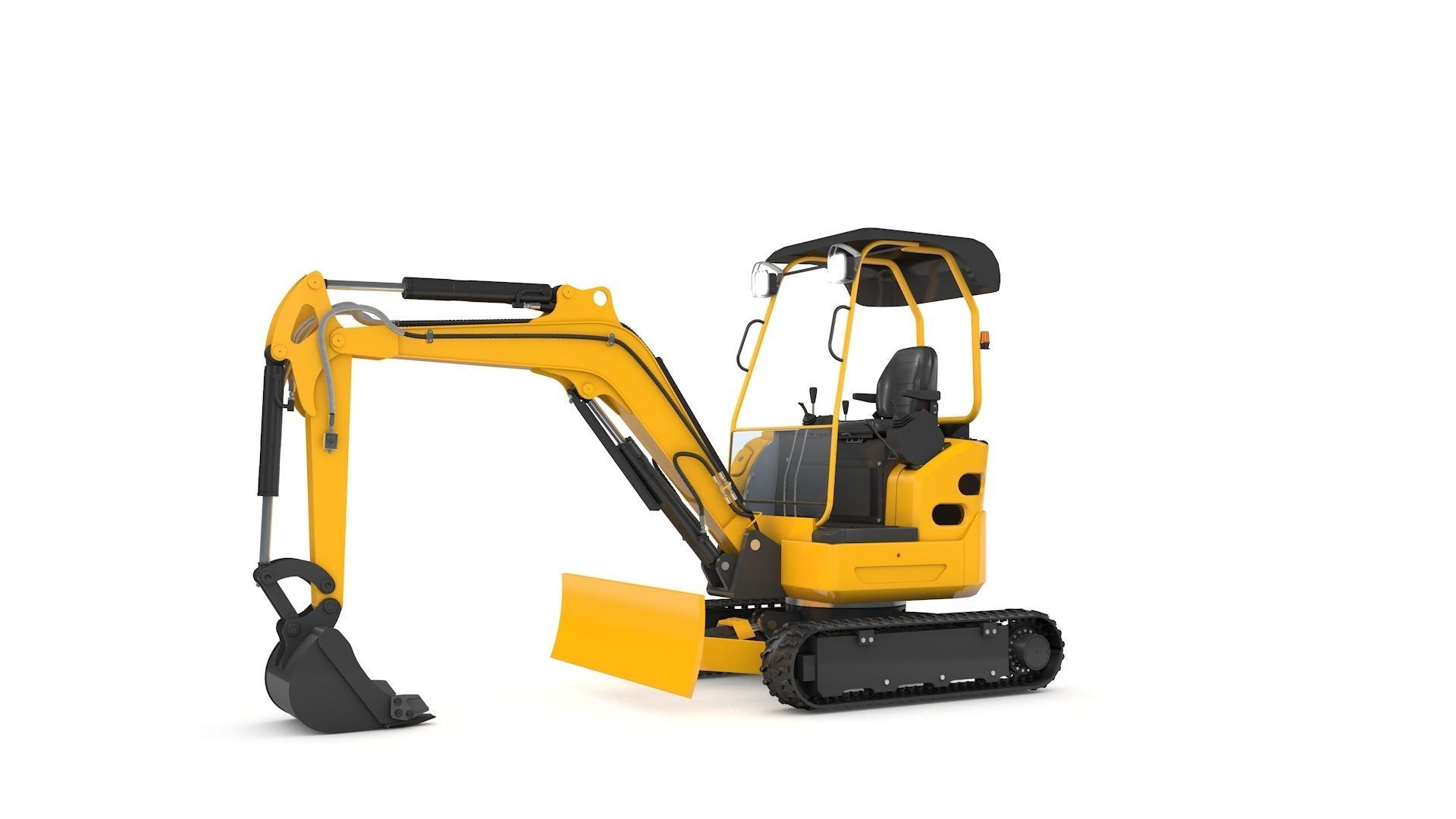 Excavator Mini Loader 3D model_28