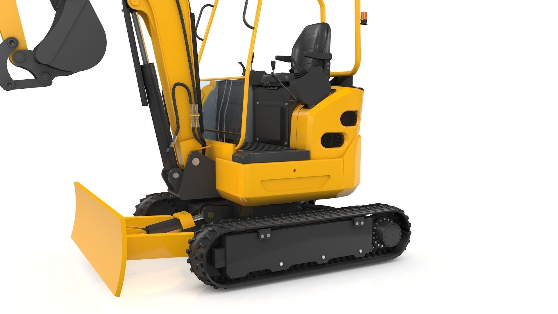 Excavator Mini Loader 3D model_36