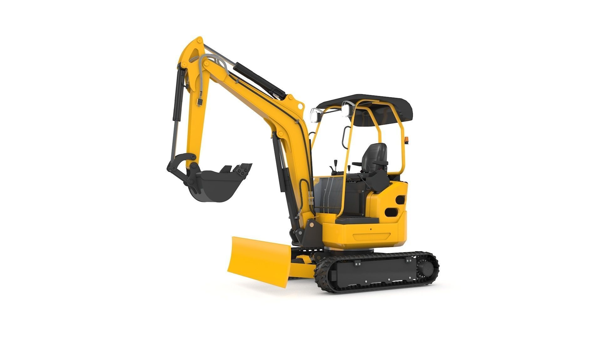 Excavator Mini Loader 3D model_11