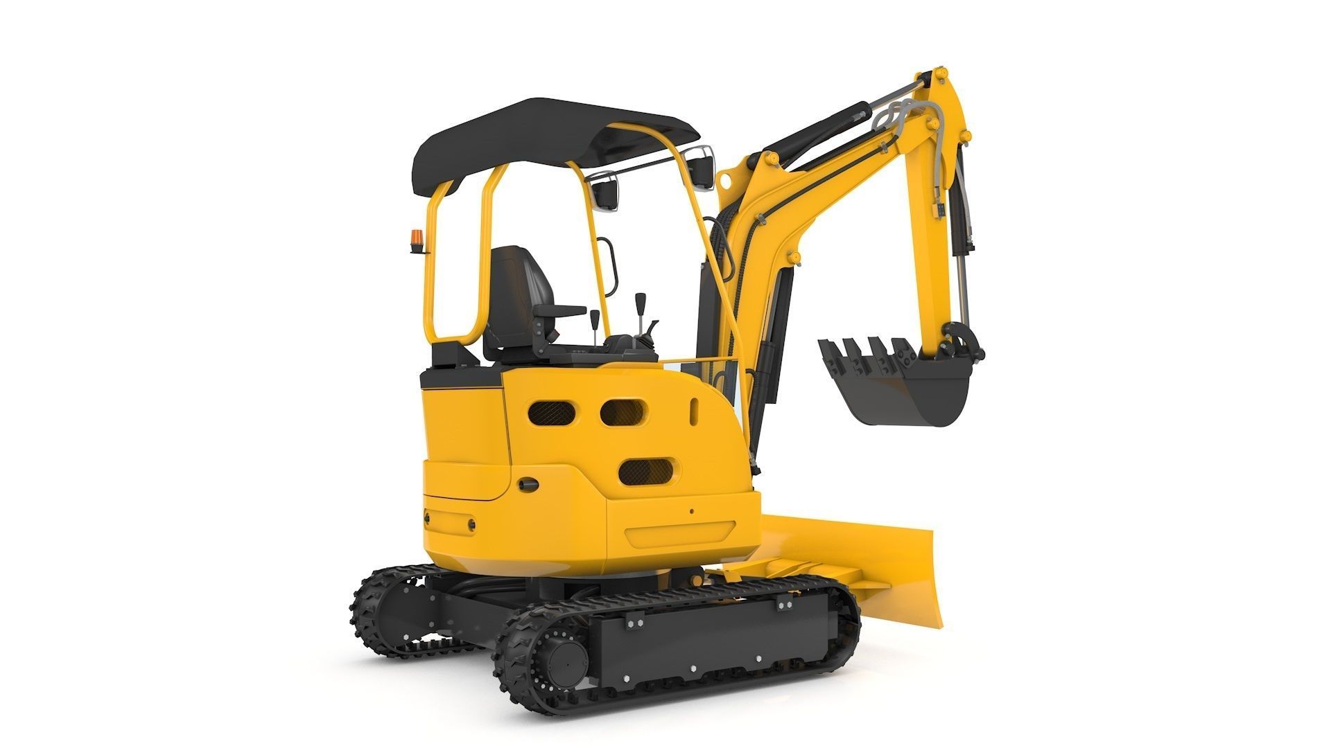 Excavator Mini Loader 3D model_2