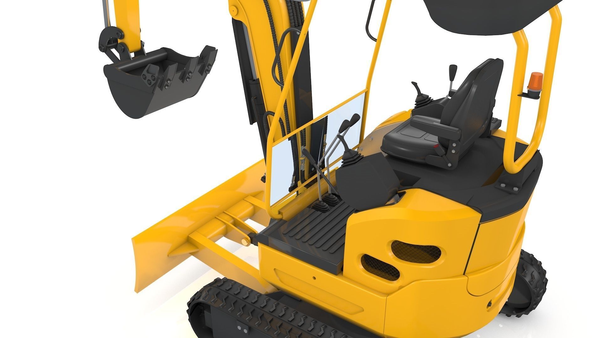 Excavator Mini Loader 3D model_9