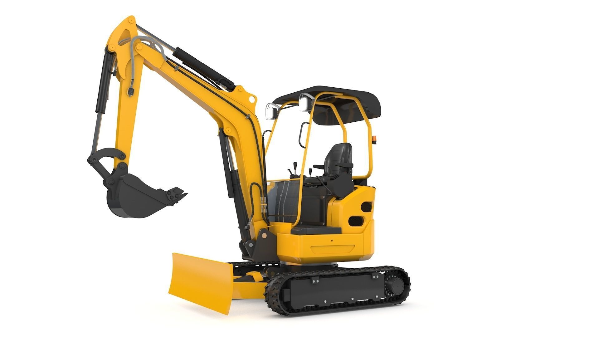 Excavator Mini Loader 3D model_42