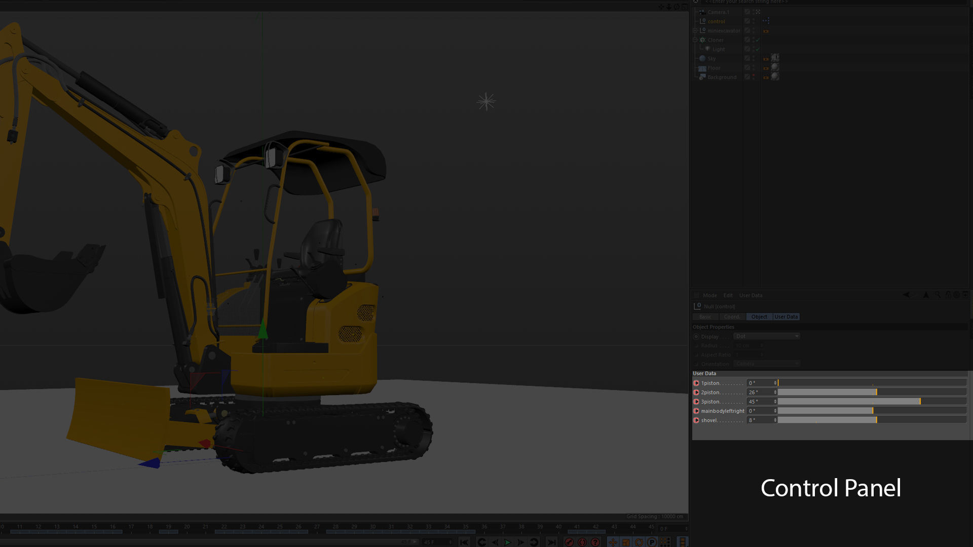 Excavator Mini Loader 3D model_43