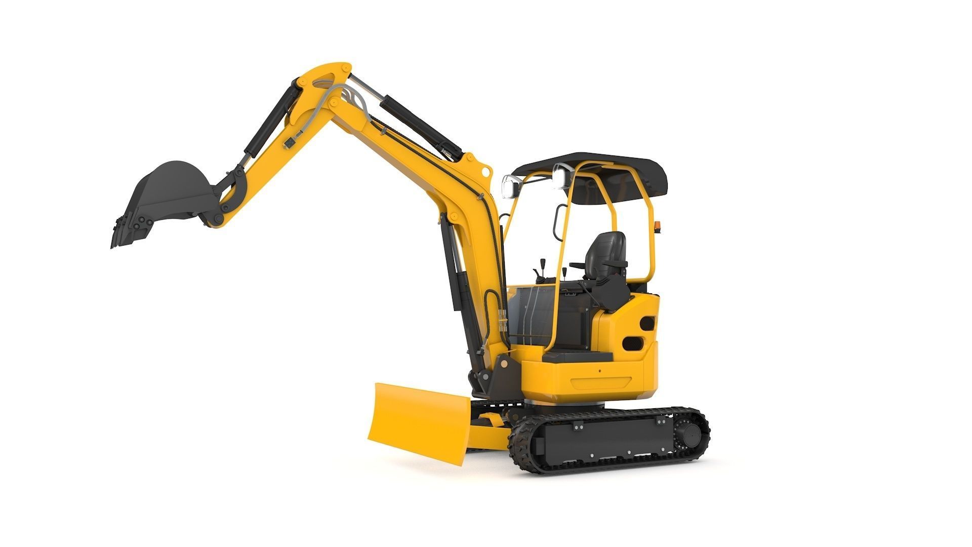 Excavator Mini Loader 3D model_30