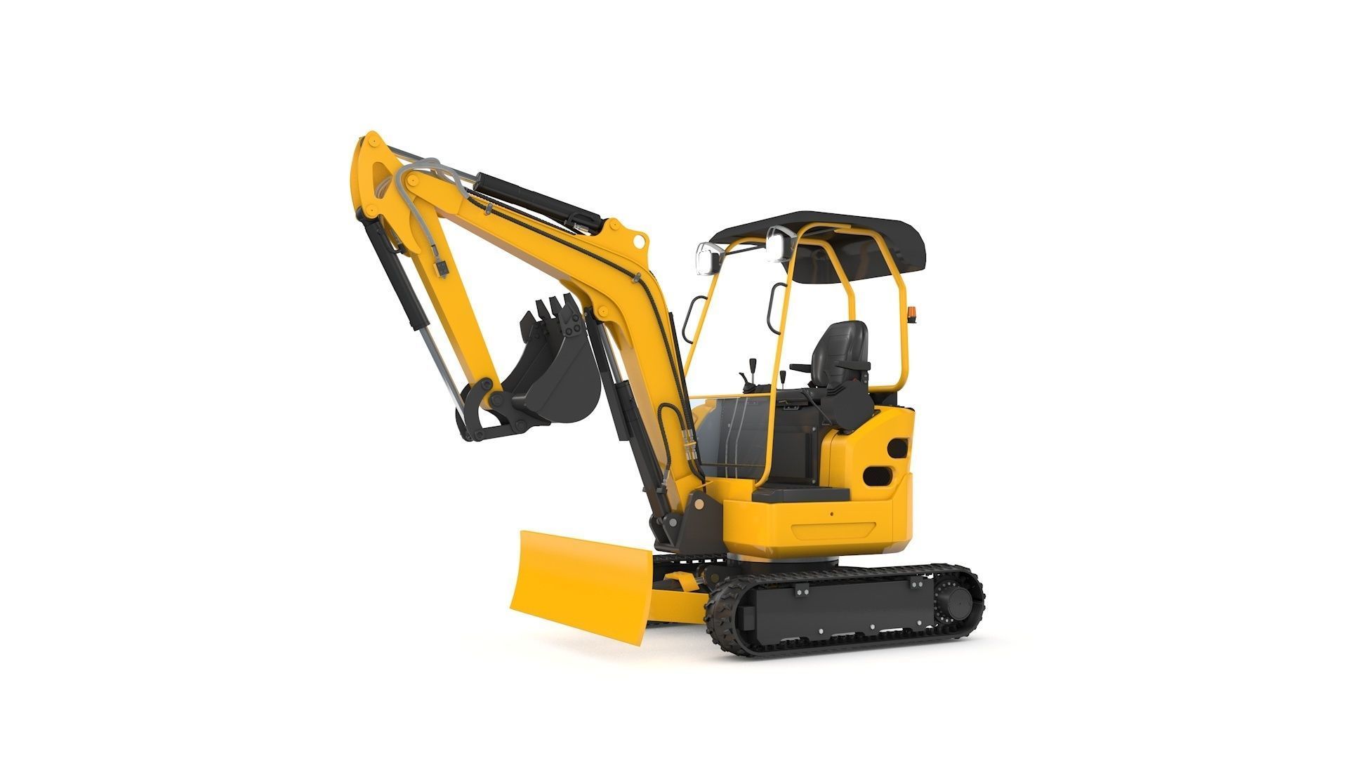 Excavator Mini Loader 3D model_22