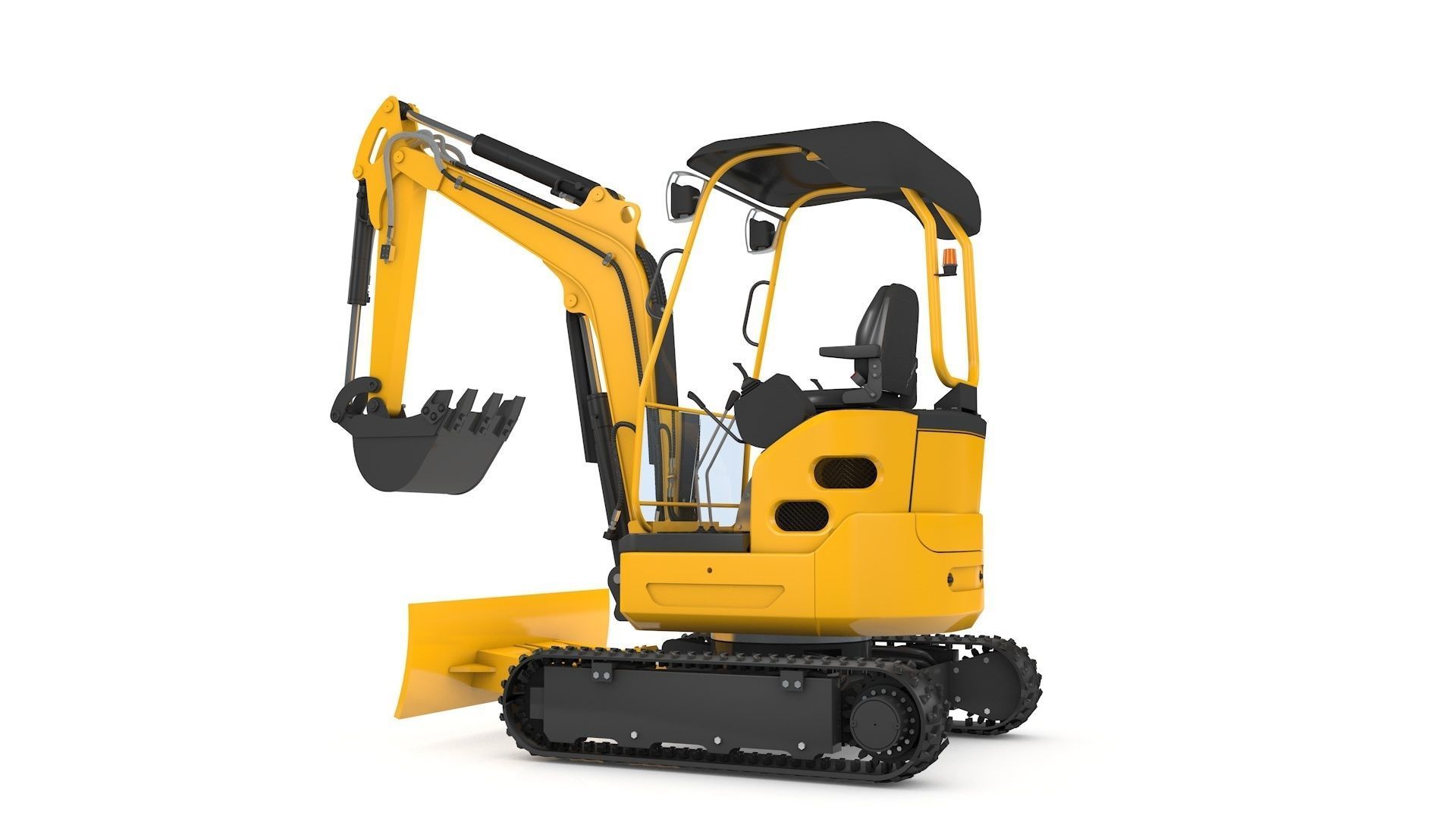 Excavator Mini Loader 3D model_1