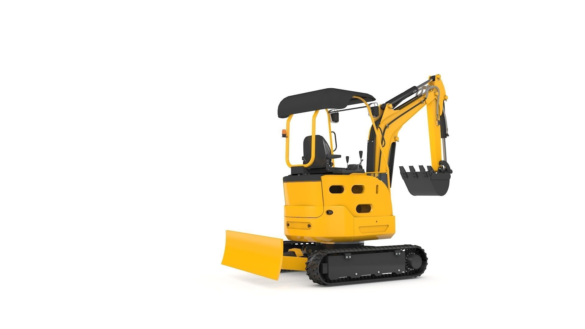 Excavator Mini Loader 3D model_13