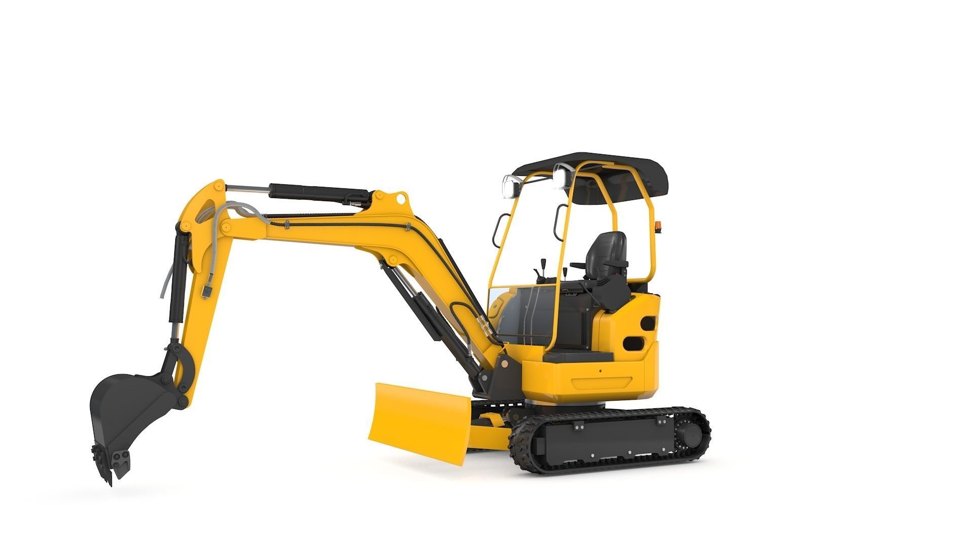 Excavator Mini Loader 3D model_29