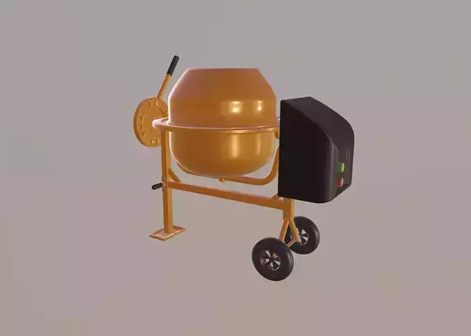 Mini Concrete Mixer 3D model