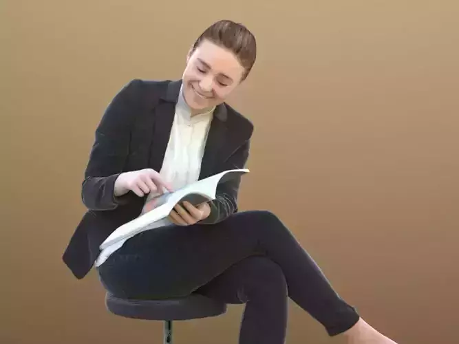 Nelly 10328 - Sitting Business Woman