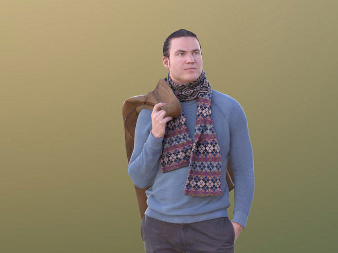 Marcel 10306 - Standing Casual Man Low-poly 3D model