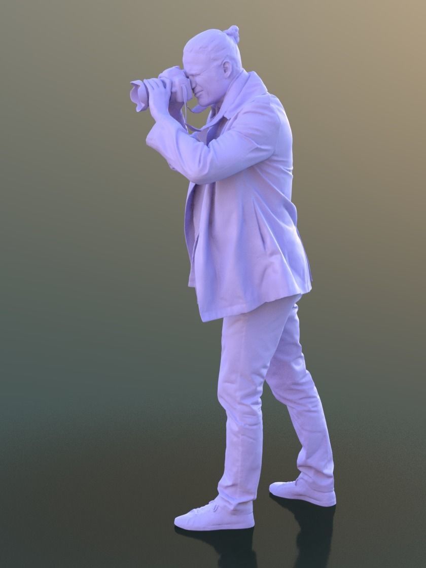 Marcel 10303 - Standing Photograph Low-poly 3D model_4