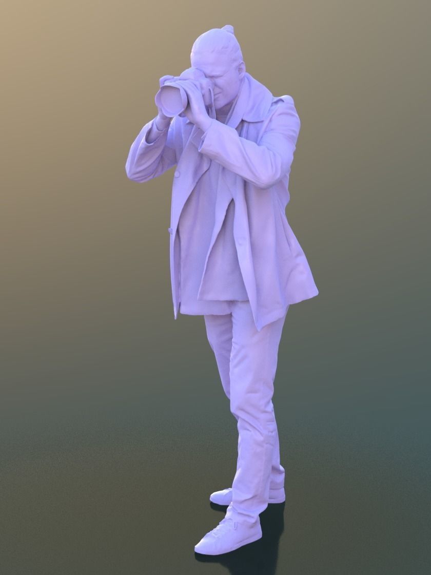 Marcel 10303 - Standing Photograph Low-poly 3D model_3
