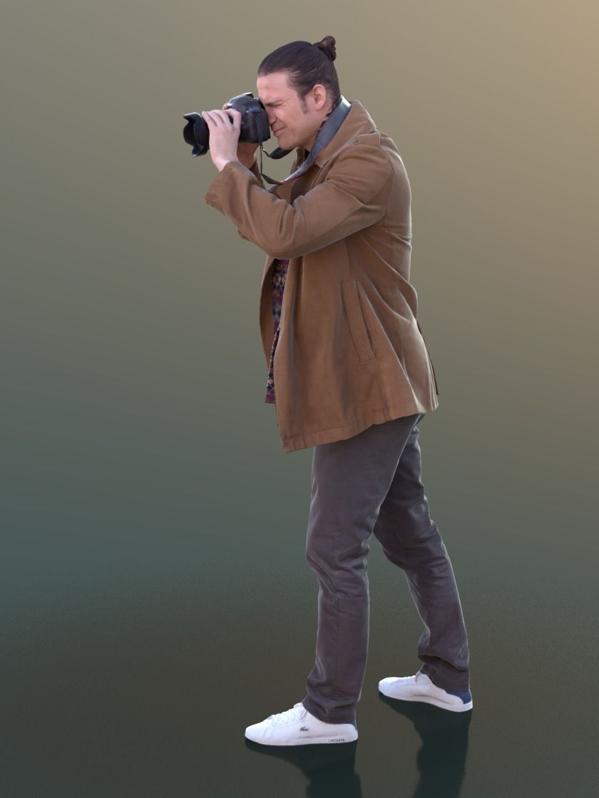 Marcel 10303 - Standing Photograph Low-poly 3D model_2